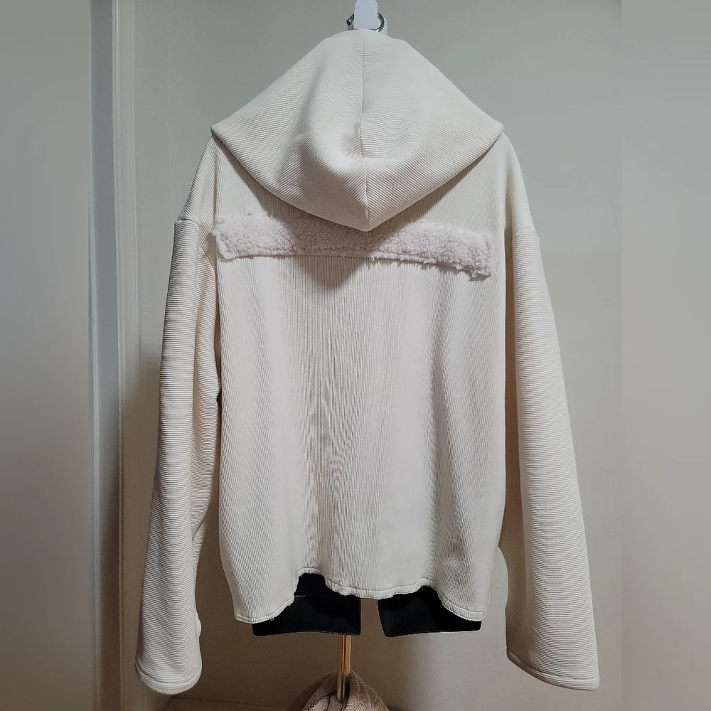 Cozy Cream Courdoroy Hoodie - Picture 3 of 9